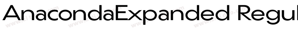 AnacondaExpanded Regular字体转换